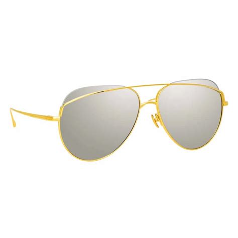 Occhiali da sole aviator in Giallo 